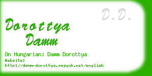 dorottya damm business card